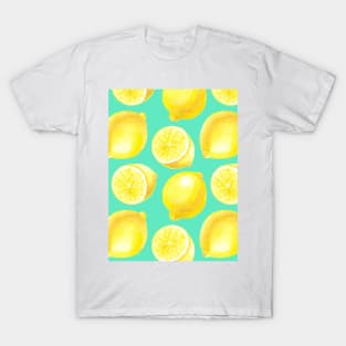 Watercolor lemons pattern T-Shirt